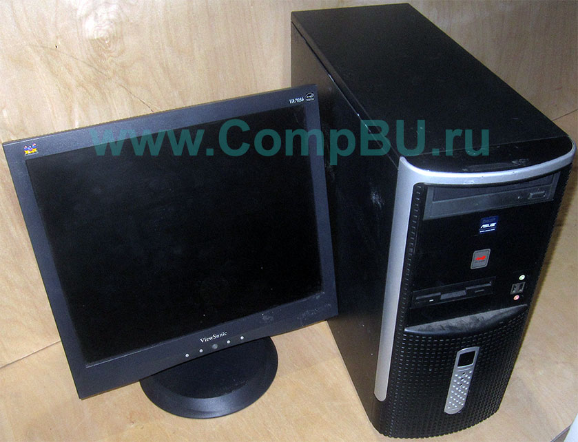 Комплект: одноядерный компьютер Intel Pentium-4 с 1Гб памяти и 17 дюймовый ЖК монитор (Артем)